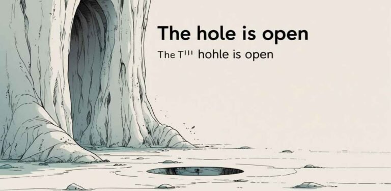 The Hole is Open