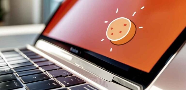 MacBook Pro Orange spot