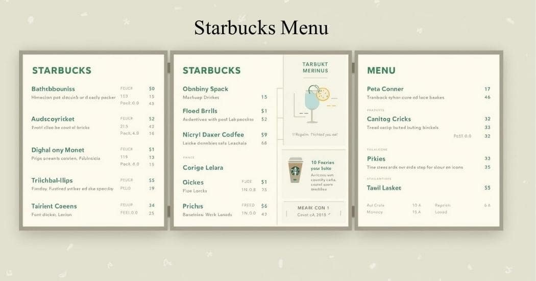 Starbucks Menu