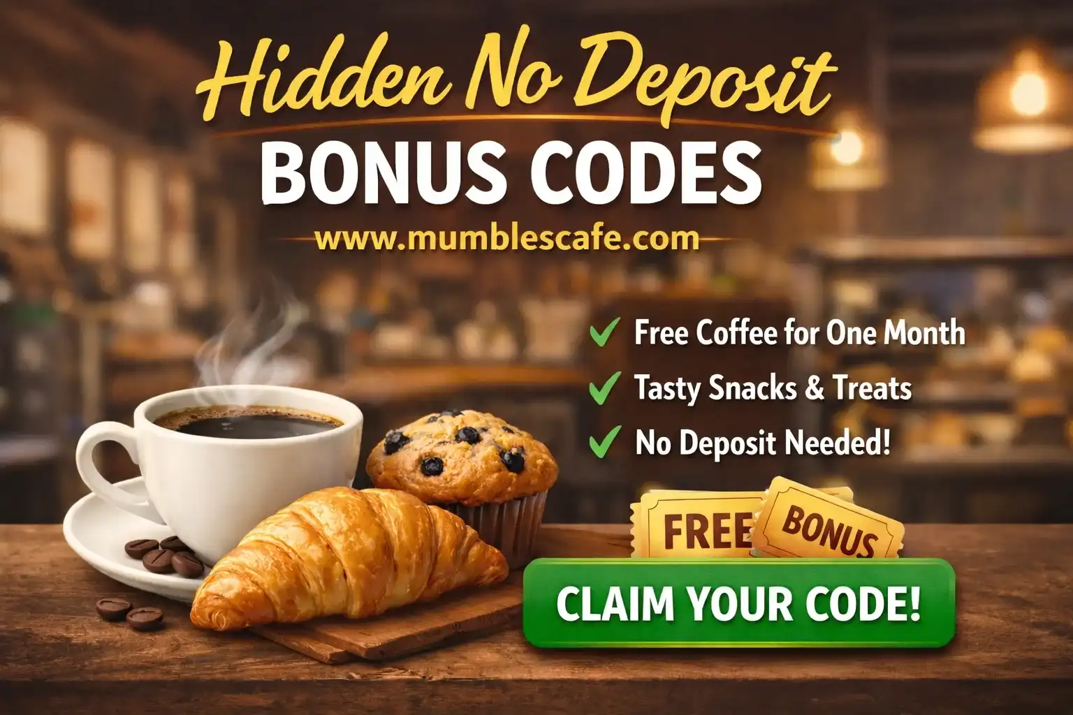Hidden No Deposit Bonus Codes www.mumblescafe.com